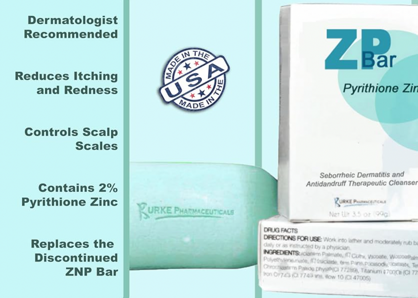 ZP BAR FOR RED FLAKING SKIN, WITH 2% ZINC PYRITHIONE