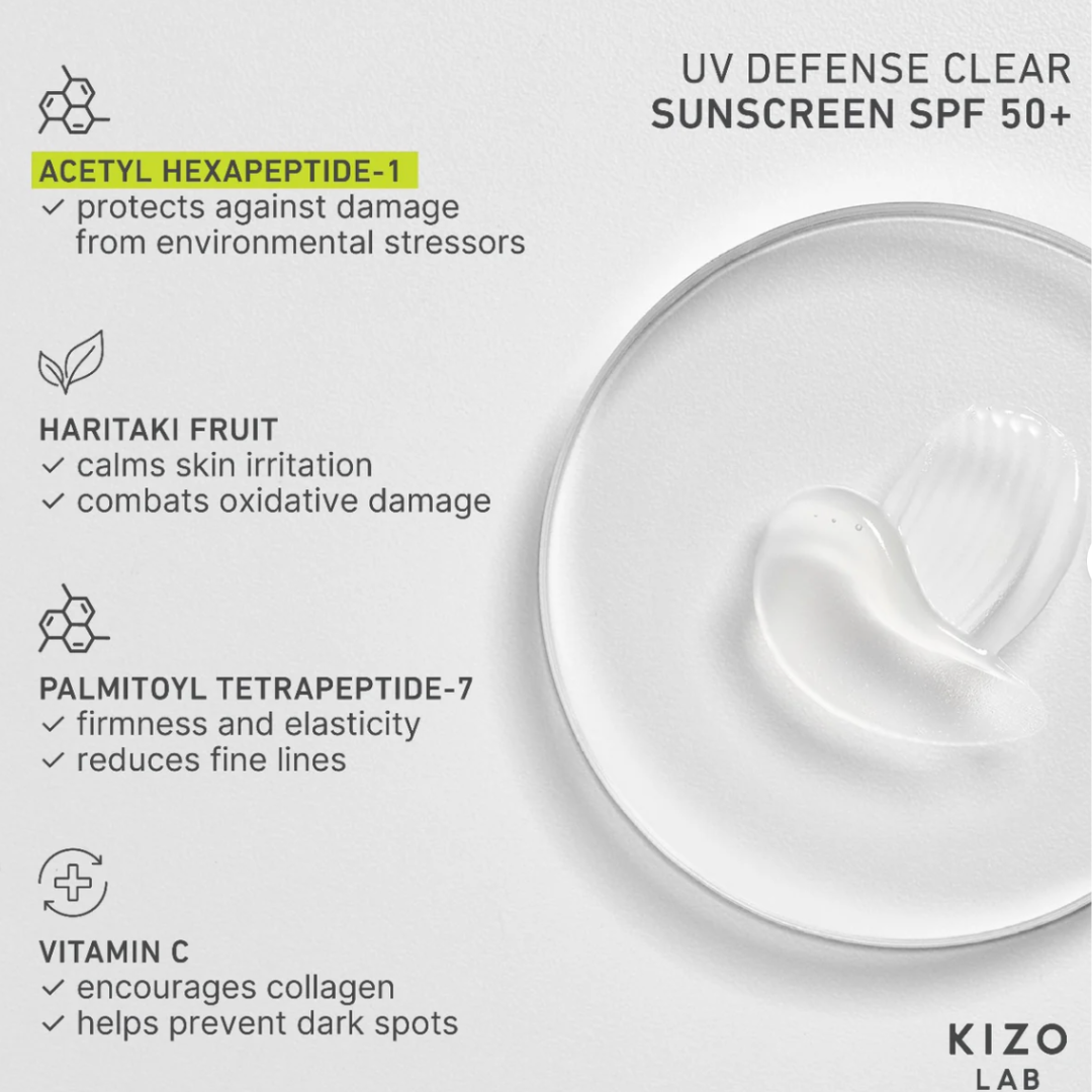 Kizo Lab UV Defense Clear Sunscreen SPF 50